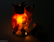 Load image into Gallery viewer, VINTAGE PORCELAIN TWO WISE OWL BIRDS /SCENTED OIL DIFFUSER/PERFUME LAMP/NIGHT LIGHT