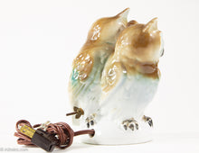 Load image into Gallery viewer, VINTAGE PORCELAIN TWO WISE OWL BIRDS /SCENTED OIL DIFFUSER/PERFUME LAMP/NIGHT LIGHT