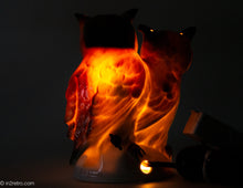Load image into Gallery viewer, VINTAGE PORCELAIN TWO WISE OWL BIRDS /SCENTED OIL DIFFUSER/PERFUME LAMP/NIGHT LIGHT
