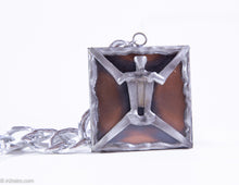 Load image into Gallery viewer, VINTAGE MEN'S SWANK MIXED METALS ABSTRACT FIGURE MEDALLION/PENDANT NECKLACE WITH SILVERTONE CHAIN - 1960s