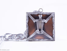 Load image into Gallery viewer, VINTAGE MEN'S SWANK MIXED METALS ABSTRACT FIGURE MEDALLION/PENDANT NECKLACE WITH SILVERTONE CHAIN - 1960s