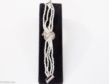 Load image into Gallery viewer, VINTAGE DESIGNER SIGNED JUDITH JACK (JJ) STERLING SILVER AND MARCASITE BRACELET