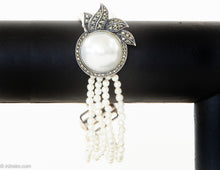 Load image into Gallery viewer, VINTAGE DESIGNER SIGNED JUDITH JACK (JJ) STERLING SILVER AND MARCASITE BRACELET