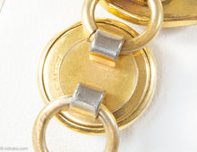 Load image into Gallery viewer, VINTAGE SIGNED KREMENTZ CUFFLINKS STYLE GOLD TONE BRACELET
