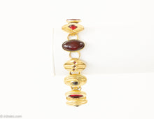 Load image into Gallery viewer, VINTAGE SIGNED KREMENTZ CUFFLINKS STYLE GOLD TONE BRACELET