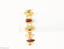 Load image into Gallery viewer, VINTAGE SIGNED KREMENTZ CUFFLINKS STYLE GOLD TONE BRACELET
