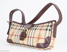 Load image into Gallery viewer, VINTAGE AUTHENTIC BURBERRY SIGNATURE HAYMARKET CHECK SHOULDER BAG
