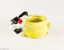 Load image into Gallery viewer, TM LOONEY TUNES SYLVESTER and TWEETY BIRD CERAMIC COFFEE MUG / PLANTER / CANDY DISH / BOWL