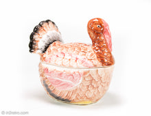 Load image into Gallery viewer, VINTAGE CERAMIC ONE QUART TURKEY SHAPED GRAVY TUREEN WITH LADLE
