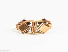Load image into Gallery viewer, VINTAGE "REBAJES" COPPER MODERNIST GEOMETRIC BRACELET/ 1950s