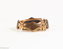 Load image into Gallery viewer, VINTAGE "REBAJES" COPPER MODERNIST GEOMETRIC BRACELET/ 1950s