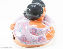Load image into Gallery viewer, EXTREMELY RARE VINTAGE 'A LITTLE CO' © 1986 HISPANIC COUPLE EMBRACING CERAMIC COOKIE JAR