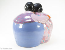 Load image into Gallery viewer, EXTREMELY RARE VINTAGE 'A LITTLE CO' © 1986 HISPANIC COUPLE EMBRACING CERAMIC COOKIE JAR