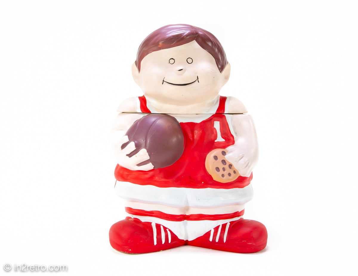 RARE VINTAGE BASKETBALL PLAYER COOKIE JAR 1990s in2retro
