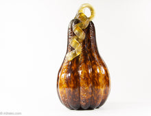 Load image into Gallery viewer, VINTAGE MURANO-ESQUE BLOWN GLASS GOURD 2/ NEW OLD STOCK