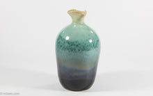 Load image into Gallery viewer, VINTAGE SMALL OMBRE ASIAN BUD VASE WITH RUFFLED NECK