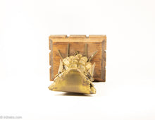 Load image into Gallery viewer, VINTAGE MIDCENTURY BRUTALIST COPPER OWL SCULPTURE/ STATUE/ FIGURINE ON WOOD BASE WITH BEAD EYES
