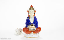 Load image into Gallery viewer, VINTAGE ART DECO SEATED BUDDHA PORCELAIN PERFUME LAMP BAVARIA WEST GERMANY | 1930s-1940s