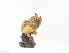 Load image into Gallery viewer, HAND PAINTED RESIN POTTERY HORNED OWL STATUE/SCULPTURE/FIGURINE