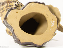 Load image into Gallery viewer, HAND PAINTED RESIN POTTERY HORNED OWL STATUE/SCULPTURE/FIGURINE