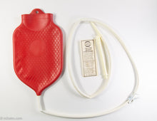 Load image into Gallery viewer, VINTAGE DAVOL COMFY SYRINGE HOT WATER BOTTLE IN ORIGINAL ORANGE BOX
