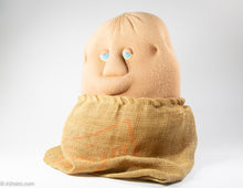 Load image into Gallery viewer, VINTAGE ROBERT ARMSTRONG COUCH POTATO TOY BURLAP SACK - 1987