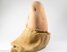 Load image into Gallery viewer, VINTAGE ROBERT ARMSTRONG COUCH POTATO TOY BURLAP SACK - 1987