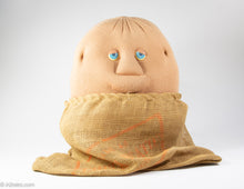 Load image into Gallery viewer, VINTAGE ROBERT ARMSTRONG COUCH POTATO TOY BURLAP SACK - 1987