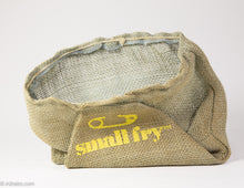 Load image into Gallery viewer, VINTAGE ROBERT ARMSTRONG COUCH POTATO BOY SMALL FRY TOY BURLAP SACK - 1987