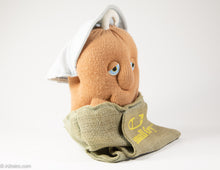 Load image into Gallery viewer, VINTAGE ROBERT ARMSTRONG COUCH POTATO BOY SMALL FRY TOY BURLAP SACK - 1987