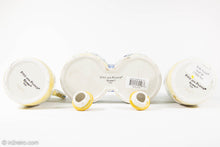 Load image into Gallery viewer, VINTAGE FITZ AND FLOYD RICAMO CERAMIC OIL & VINEGAR 5 PIECE SET TUSCAN DESIGN/ ORIGINAL LABELS