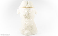 Load image into Gallery viewer, DORANNE OF CALIFORNIA CERAMIC RARE PUPPY WITH YELLOW BOW COOKIE JAR | 1950s-1970s