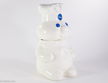 Load image into Gallery viewer, VINTAGE ADVERTISING "BENJAMIN & MEDWIN N. Y." PILLSBURY DOUGHBOY CERAMIC COOKIE JAR - 1988