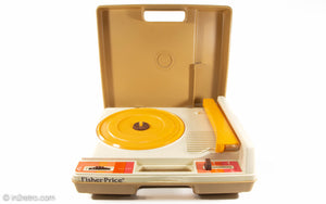 VINTAGE FISHER PRICE CHILD'S PHONOGRAPH TURNTABLE RECORD PLAYER MODEL 825