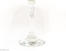 Load image into Gallery viewer, VINTAGE GOLD DECORATED WINE STEMWARE WITH TWISTED STEMS SET OF SIX/ ITALY?