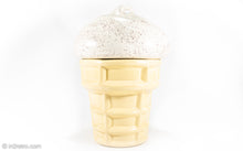 Load image into Gallery viewer, VINTAGE CERAMIC ICE CREAM CONE COOKIE JAR