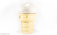 Load image into Gallery viewer, VINTAGE CERAMIC ICE CREAM CONE COOKIE JAR