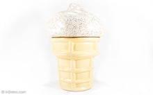 Load image into Gallery viewer, VINTAGE CERAMIC ICE CREAM CONE COOKIE JAR
