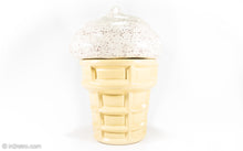 Load image into Gallery viewer, VINTAGE CERAMIC ICE CREAM CONE COOKIE JAR