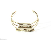 Load image into Gallery viewer, VINTAGE STERLING ABALONE BUTTERFLY CUFF BRACELET