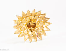 Load image into Gallery viewer, VINTAGE AUSTRIA TURQUOISE LIME GREEN AND YELLOW PIN/BROOCH