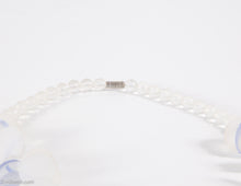 Load image into Gallery viewer, VINTAGE BLUE/WHITE PLASTIC CIRCLES NECKLACE - 1980s