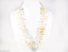 Load image into Gallery viewer, VINTAGE YELLOW/WHITE PLASTIC CIRCLES NECKLACE - 1980s