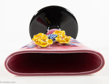 Load image into Gallery viewer, VINTAGE CERAMIC FLOWER FAN VASE MADE IN JAPAN/ 1940s-1950s