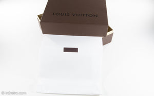 VINTAGE AUTHENTIC LOUIS VUITTON POCHE TOILETTE 19 WITH ORIGINAL BOX & RECEIPT EXTRAS