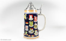 Load image into Gallery viewer, SCHMITT &amp; SOHN CERAMIC GERMANY &quot;DEUTSCHLAND&quot; BEER STEIN | HAND MADE | GOLD PAINTED
