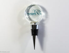 Load image into Gallery viewer, VINTAGE &quot;PEACE&quot; CRYSTAL WINE BOTTLE STOPPER CORK
