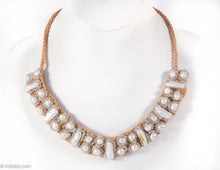 Load image into Gallery viewer, VINTAGE ARTISAN FRESHWATER PEARL COLLAR NECKLACE/ NEW OLD STOCK