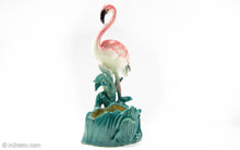 Load image into Gallery viewer, CERAMIC PINK FLAMINGO PLANTER | 1950s
