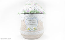 Load image into Gallery viewer, PRECIOUS MOMENTS ENESCO CERAMIC "THE KITCHEN IS THE HEART OF THE HOME" COOKIE JAR | 1995